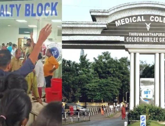 തിരുവനന്തപുരം മെഡിക്കൽ കോളേജിൽ തീപ്പിടിത്തം; ഐസിയുവിൽ നിന്ന് രോഗികളെ മാറ്റി