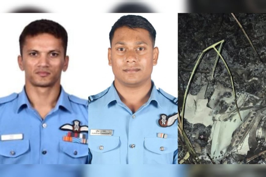 സുഖോയ് യുദ്ധവിമാനം തകർന്ന് രണ്ട് പൈലറ്റുമാർക്ക് വീരമൃത്യു; വിമാനാവശിഷ്ടങ്ങൾ പൂർണ്ണമായി കത്തിയ നിലയിൽ