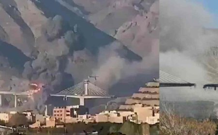 ഇറാനിലെ കൂറ്റൻ പാലം തകർത്ത് യു.എസ് വ്യോമാക്രമണം; എട്ടു മരണം; 95 ഓളം പേർക്ക് പരിക്ക്