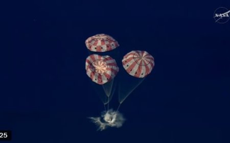 ചരിത്രമെഴുതി ആർട്ടെമിസ് 2; ചന്ദ്രനെ ചുറ്റി ദൗത്യസംഘം ഭൂമിയിൽ തിരിച്ചെത്തി