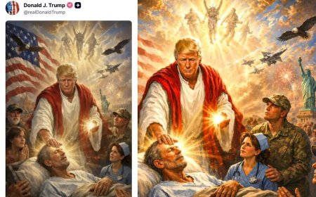യേശുവായി വേഷമിട്ട് ട്രംപിന്‍റെ എഐ ചിത്രം; ക്രൈസ്തവ സംഘടനകളുടെ പ്രതിഷേധം ശക്തം; വിവാദ പോസ്റ്റ് ട്രംപ് നീക്കം ചെയ്തു