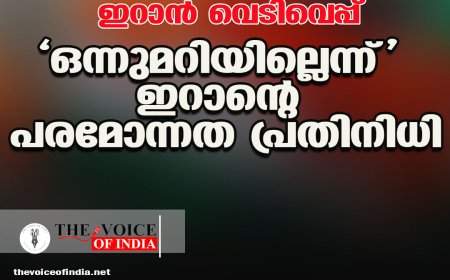 ഇന്ത്യന്‍ കപ്പലുകള്‍ക്ക് നേരെ ഇറാന്‍ വെടിവെപ്പ്;'ഒന്നുമറിയില്ലെന്ന്' ഇറാന്റെ പരമോന്നത പ്രതിനിധി