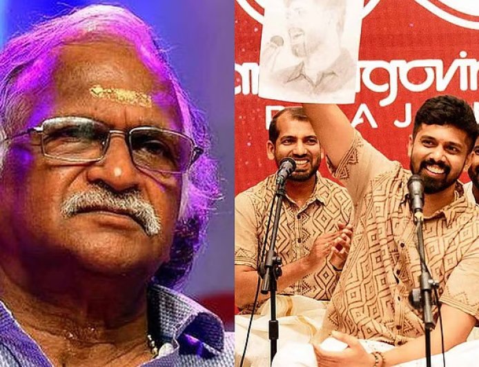 സംഗീതത്തിന് എന്തിനാണ് ജാതിമത വേലിക്കെട്ടുകൾ? നന്ദഗോവിന്ദം ഭജൻസിന് പിന്തുണയുമായി ശ്രീകുമാരൻ തമ്പി