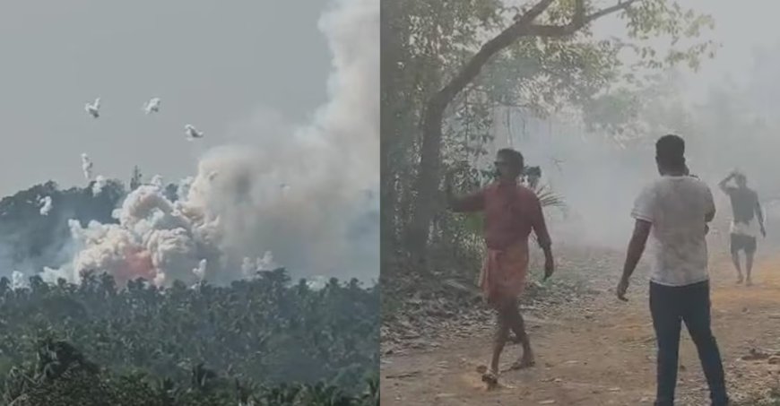 തൃശൂരിലെ പടക്ക നിർമാണകേന്ദ്രത്തില്‍ ഉ​ഗ്രസ്ഫോടനം; ആറ് പേരുടെ മരണം സ്ഥിരീകരിച്ചു