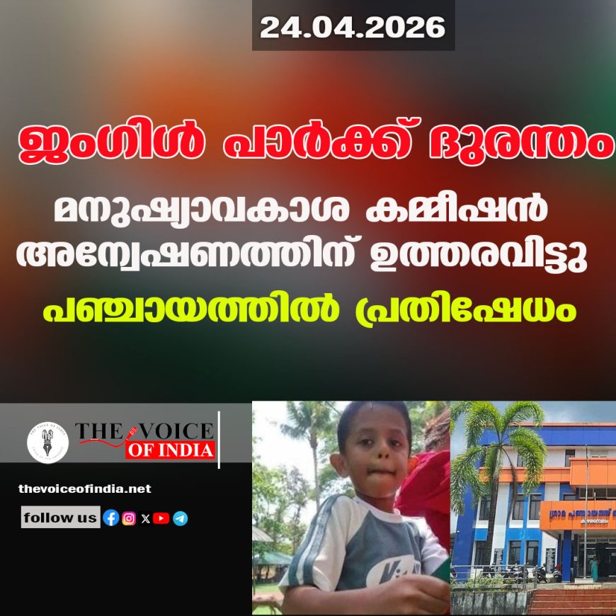 ജംഗിൾ പാർക്ക് ദുരന്തം: മനുഷ്യാവകാശ കമ്മീഷൻ അന്വേഷണത്തിന് ഉത്തരവിട്ടു; പഞ്ചായത്തിൽ പ്രതിഷേധം