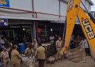 തിരുവനന്തപുരം പാളയം മാർക്കറ്റിൽ അനധികൃത കെട്ടിടങ്ങൾ നഗരസഭ പൊളിച്ചുമാറ്റി 