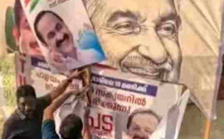 ഉമ്മൻ ചാണ്ടിയുടെ ഫ്ലക്സ് നശിപ്പിച്ചു; കോൺഗ്രസിൽ അതൃപ്തി പുകയുന്നു, ഹൈക്കമാൻഡിന് റിപ്പോർട്ട് കൈമാറി