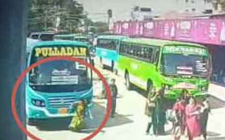 തിരുനക്കര ബസ് സ്റ്റാൻഡിൽ അപകടം: സ്വകാര്യ ബസ് കയറി വീട്ടമ്മയ്ക്ക് ഗുരുതര പരുക്ക്