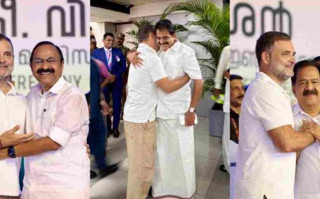 പുതിയ വി.ഡി. സതീശൻ മന്ത്രിസഭയ്ക്ക് ആശംസകളുമായി രാഹുൽ