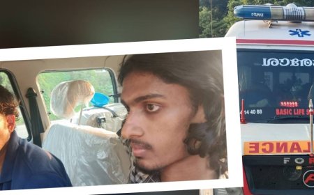 തൃശ്ശൂരിൽ ആംബുലൻസിന്റെ മറവിൽ വൻ ലഹരിവേട്ട: ബീക്കൺ ലൈറ്റ് തെളിച്ച് കഞ്ചാവ് കടത്തിയ രണ്ട് പേർ പിടിയിൽ