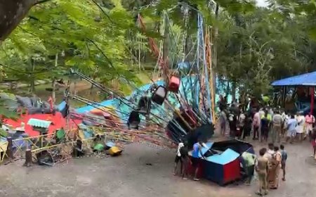 തിരുവനന്തപുരം അമ്യൂസ്‌മെന്റ് പാര്‍ക്കിൽ റൈഡ് പൊട്ടി വീണു; നിരവധി പേർക്ക് പരിക്ക്