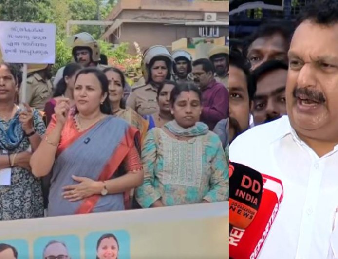 മഹിളാ മോർച്ചയുടെ പ്രതിഷേധത്തിനെതിരെ പരിഹാസവുമായി കെ. മുരളീധരൻ; 'കേന്ദ്ര സർക്കാർ ഇന്ധനവില കൂട്ടിയത് അറിഞ്ഞില്ലേ' എന്ന് ചോദ്യം"