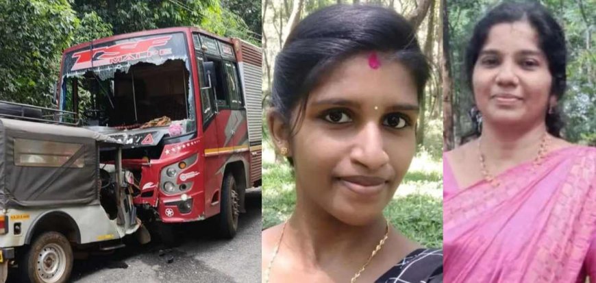 കുടജാദ്രിയിൽ നിന്നും മടങ്ങിയ മലയാളി സംഘത്തിന്റെ ജീപ്പ് ലോറിയിലിടിച്ചു; രണ്ട് പേർക്ക് ദാരുണാന്ത്യം"