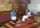 മുഖ്യമന്ത്രി വി ഡി സതീശനുമായി രാജീവ് ചന്ദ്രശേഖർ കൂടിക്കാഴ്ച; നേമം വികസനം ചർച്ചയായി