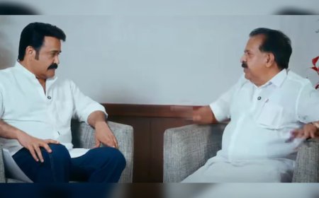 ഓപ്പറേഷൻ തൂഫാനിൽ പങ്കാളിയായി മോഹൻലാൽ; ‘തൂഫാൻ വാറിയർ’ ബാഡ്ജ് കൈമാറി രമേശ് ചെന്നിത്തല