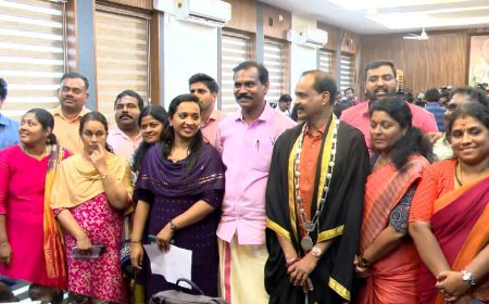 ഹൈക്കോടതി റദ്ദാക്കിയ സത്യപ്രതിജ്ഞ വീണ്ടും; തിരുവനന്തപുരം കോർപ്പറേഷനിലെ 19 ബിജെപി കൗൺസിലർമാർ ചുമതലയേറ്റു