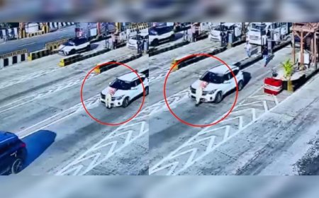 ടോൾ ജീവനക്കാരനെ ബോണറ്റിൽ തൂക്കിക്കൊണ്ട് കാർ; മർദനവും, കാർ ഉടമയ്ക്ക് പൊലീസ് നോട്ടീസ്