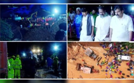കള്ളാടി മണ്ണിടിച്ചിൽ: രാത്രിയിലും രക്ഷാപ്രവർത്തനം; 5 മരണം, 3 പേരെ കാണാതായി