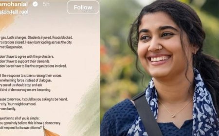 ഡൽഹി പൊലീസ് നടപടിയിൽ വിമർശനവുമായി വിസ്മയ മോഹൻലാൽ;