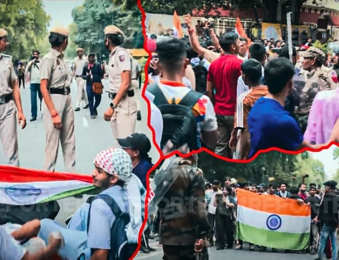 ഡൽഹിയിൽ എസ്‌ഐഎഫ്‌ഐ മാർച്ച് സംഘർഷത്തിൽ; ബാരിക്കേഡ് തകർത്ത് പാർലമെന്റിലേക്ക് പ്രതിഷേധക്കാർ, ലാത്തിച്ചാർജും കണ്ണീർവാതകവും