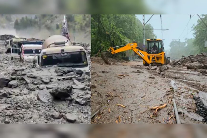 മേഘവിസ്ഫോടനം, മണ്ണിടിച്ചിൽ; കനത്തമഴയിൽ വിവിധ സംസ്ഥാനങ്ങളിൽ വൻ നാശം