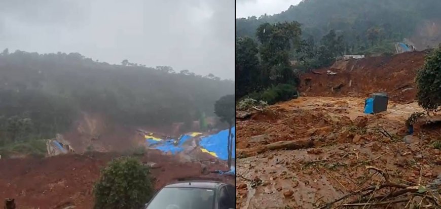 മേപ്പാടി തുരങ്കപാത നിർമാണ സ്ഥലത്ത് മണ്ണിടിച്ചിൽ; ആളുകൾ കുടുങ്ങിയതായി റിപ്പോർട്ട്