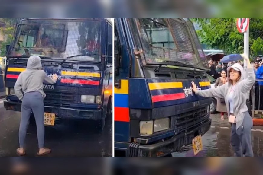 പോലീസ് വാൻ തടഞ്ഞ് യുവതിയുടെ ഒറ്റയാൾ പ്രതിഷേധം; വിദ്യാർത്ഥികളെ വിട്ടയച്ചു
